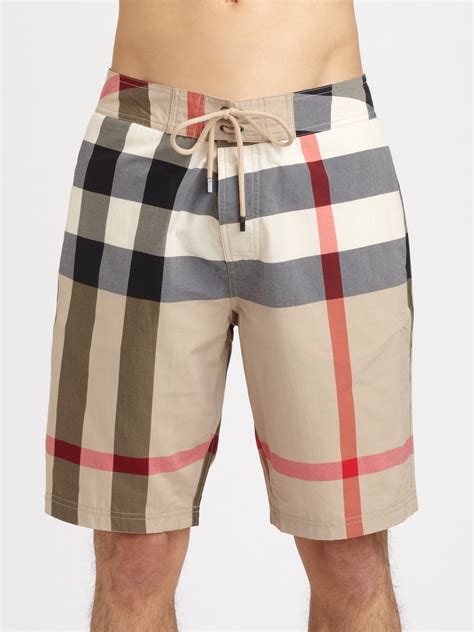 mens swim trunks burberry|burberry bathing suits men.